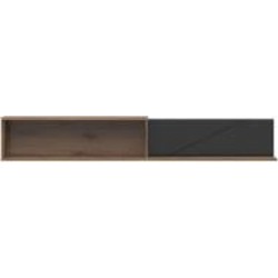 Полка BRW Forn 1560x250 дуб делано/черный матовый (S471-POL/160-DDC/CAM)