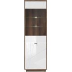 Витрина BRW Forn 2005х640х425 мм дуб делано/ белый глянец (S471-REG1D1W-DDC/BIP)