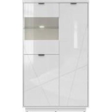 Витрина BRW Forn 1570х940х425 мм белый глянец/ белый глянец (S471-REG2D1W-BIP)