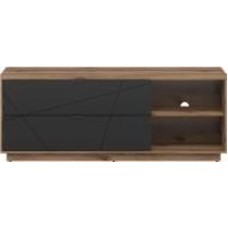 Тумба под ТВ BRW Forn 2ш 1560x610x425 мм дуб делано/черный матовый (S471-RTV2S-DDC/CAM)