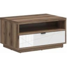 Стол журнальный BRW Forn 900x600x485 мм белый глянец/дуб делано (S471-LAW1S-DDC/BIP )