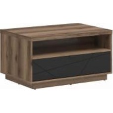 Стол журнальный BRW Forn 900x600x485 мм черный матовый/дуб делано (S471-LAW1S-DDC/CAM )