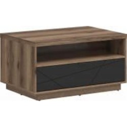 Стол журнальный BRW Forn 900x600x485 мм черный матовый/дуб делано (S471-LAW1S-DDC/CAM )