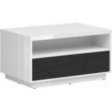 Стол журнальный BRW Forn 900x600x485 мм черный матовый/белый глянец (S471-LAW1S-BIP/CAM )
