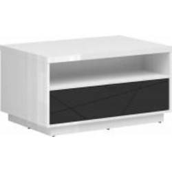 Стол журнальный BRW Forn 900x600x485 мм черный матовый/белый глянец (S471-LAW1S-BIP/CAM )