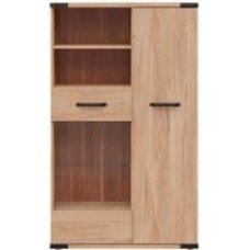 Стеллаж BRW Lara 1510х900х400 мм ясень белорусский (S463-REG1D1W/90-JBE)