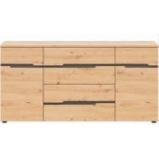 Комод BRW Memphis 2д4ш 1650x820x440 мм дуб артизан/графит (S545-KOM2D4S/8/17-GF/DASN )