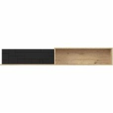 Полка BRW Pont 1600x250 дуб артизан/черный матовый (S605-POL/160-DASN/CAM)