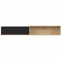 Полка BRW Pont 1600x250 дуб артизан/черный матовый (S605-POL/160-DASN/CAM)