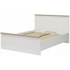 Кровать BRW с подъемным механизмом 160B LOKSA 160x200 см сосна андерсен белая/дуб грандсон (S455-LOZ/160/B-APW)