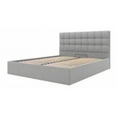 Кровать с подъемным механизмом SOFYNO Дакота Balaton 91 Silver 160x200 см светло-серый