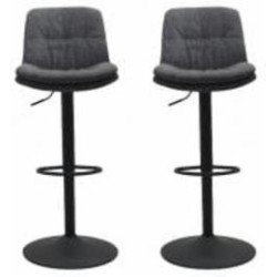 Стул барный Unique Furniture COLVILLE 670x520x520 мм 2 шт. темно-серый