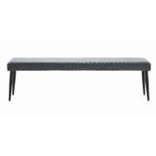 Лавка Unique Furniture OTTOWA 340x460x1600 мм серый / черный