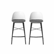 Стул барный Unique Furniture WHISTLER 530x930x480 мм 2 шт. белый