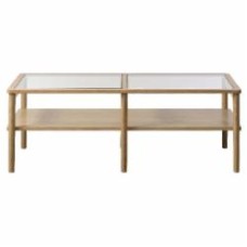 Стол журнальный Unique Furniture ELBA 1200x600x410 мм дуб натуральный/прозрачный (48510200 )
