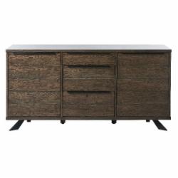 Комод Unique Furniture ARNO 2д3ш 1700x850x450 мм черный/дуб копченый (39832930 )