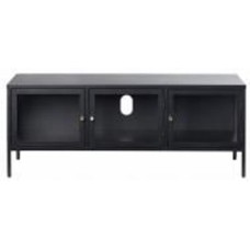 Тумба под ТВ Unique Furniture CARMEL 3д 1320x520x400 мм черный/золотой (44300600)