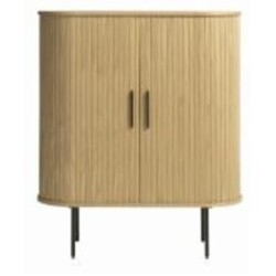 Комод Unique Furniture NOLA 1000x1180x400 мм черный/дуб натуральный (46242780 )