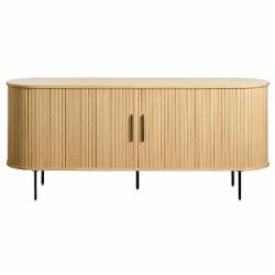 Комод Unique Furniture NOLA 1800x760x450 мм черный/дуб натуральный (48282780)