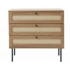 Комод Unique Furniture PENSACOLA 800x750x400 мм черный/черный полиротанг (44631013 )
