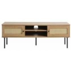 Тумба под ТВ Unique Furniture PENSACOLA 2д 1200x430x400 мм дуб меламин/натуральный полиротанг (44642023)