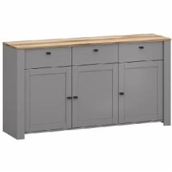 Комод Lagom 3д3ш Латур 415x881x1649 мм делано светлый/серый