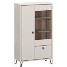 Витрина Lagom низкая 2д1в Тирион 1478х852х401 мм кашемир