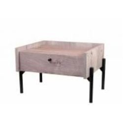 Тумба прикроватная Lion Wood 1ш 500x315x400 мм черный/шварцвальд