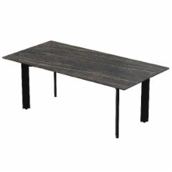 Стол журнальный Aqua Rodos KALI NAMIBIA BLACK 1200x600x450 мм черный/черный