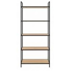Стеллаж Unique Furniture ALTINO 1560х700х350 мм черный/меламин дуб дикий (46860000)