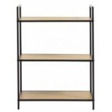 Стеллаж Unique Furniture ALTINO 888х700х350 мм черный/меламин дуб дикий (46850000)