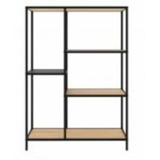 Стеллаж Unique Furniture ALTINO 1120х800х350 мм черный/меламин дуб дикий (46890001)