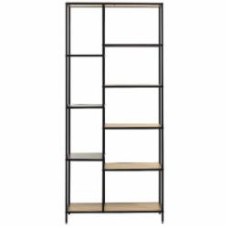 Стеллаж Unique Furniture ALTINO 1800х800х350 мм черный/меламин дуб дикий (46910001)