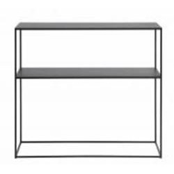 Стол консольный Unique Furniture PEBBLE 900х800х350 мм черный / черный (44560600)