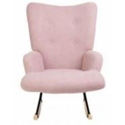 Кресло Homla MOSS ткань TEDDY BOUCLE 72x73x92 см розовый