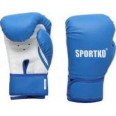 Боксерские перчатки SPORTKO 3006 6oz голубой с белым