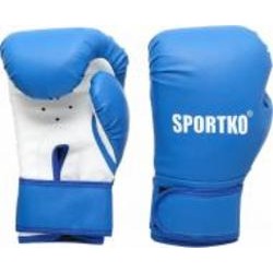 Боксерские перчатки SPORTKO 3012 12oz голубой с белым