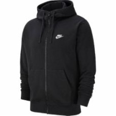 Джемпер Nike M NSW CLUB HOODIE FZ FT BV2648-010 р. M черный