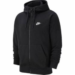 Джемпер Nike M NSW CLUB HOODIE FZ FT BV2648-010 р. M черный