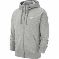 Джемпер Nike M NSW CLUB HOODIE FZ FT BV2648-063 р. XL серый