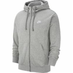 Джемпер Nike M NSW CLUB HOODIE FZ FT BV2648-063 р. XL серый