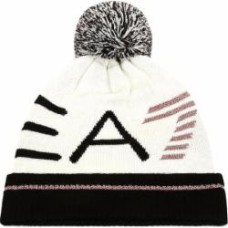 Шапка EA7 285629-0A122-70310 р.M бело-черный