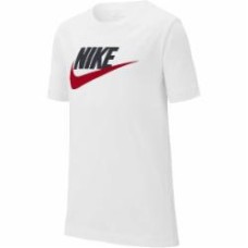 Футболка Nike B NSW TEE FUTURA ICON TD AR5252-107 р.L бело-красный