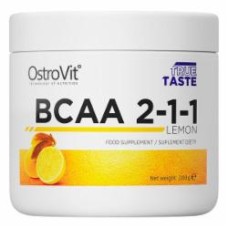 Аминокислотная смесь Ostrovit BCAA 2-1-1 лимонный 200 г 20 порц.