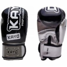 Боксерские перчатки KRBG-168 BLK-SLV-8 8oz черный с белым