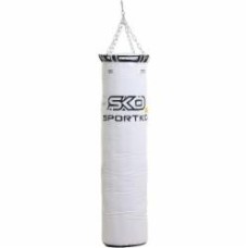 Боксерский мешок SPORTKO 130x35 см 50 кг белый