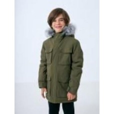 Куртка-парка для мальчиков демисезонная 4F JACKET JKUM001 HJZ22-JKUM001-43S зеленая