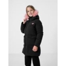 Куртка-парка для девочек демисезонная 4F JACKET JKUDP004 HJZ22-JKUDP004-20S черная