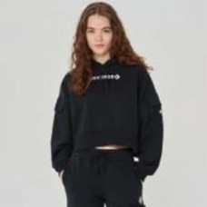 Джемпер Converse FASHION CROP HOODIE 10024527-001 р.L черный