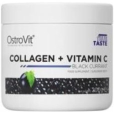 Колаген Ostrovit Collagen + Vitamin C черная смородина 200 г